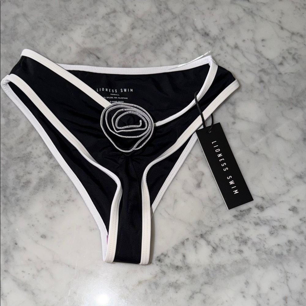 Lioness Black and White Bikini Bottom - Picture 1 of 2